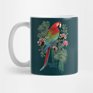 Polygonal art of macaw birds mania. Mug